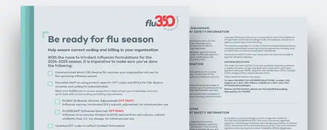 Coding and billing checklist to help prepare for the flu season.