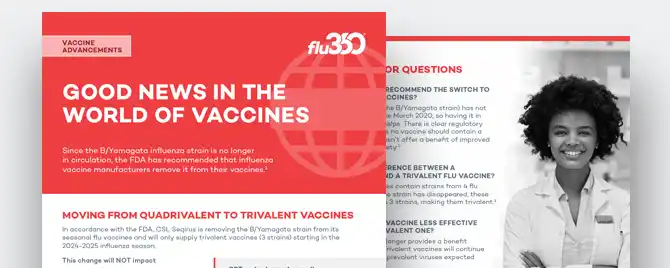Informationl flyer on the transition from Quadrivalent to Trivalent vaccines