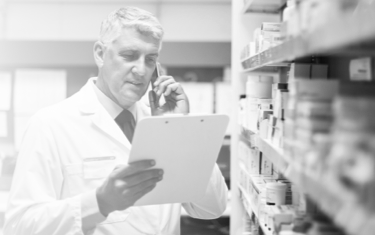 Pharmacist with clipboard